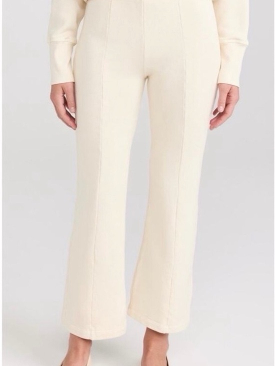 Suzi Kondi Pants - Suzi Kondi Ivory Cream Flare Ponte Pants